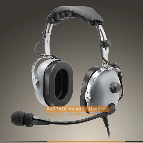 Wired Communication Aviation Headset Active Noise Reduction For Pilot