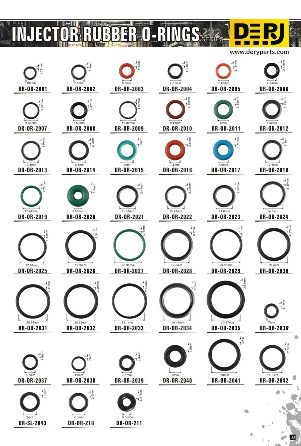 Fuel Injector O Ring Size Chart