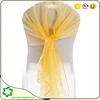 Crystal Invitation Ribbon Slider buckle Wedding yellow Chair Sash