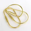 Meetee AP293 Solid Brass Key O D Ring Clip Buckles Metal Vintage Carabiner for Bag Chain Hook
