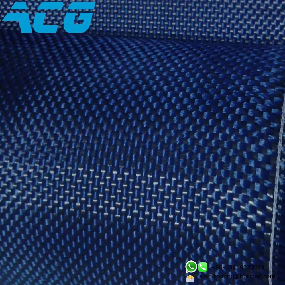 用于平面模型的蓝色凯夫拉尔混合碳纤维平纹编织