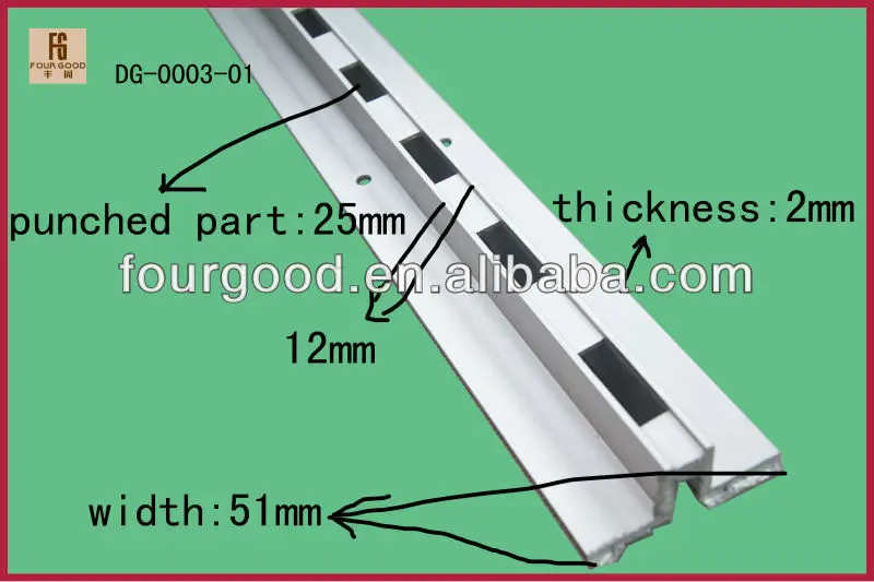 Double Slotted Aluminium H Upright Channel Buy Aluminum H Channel