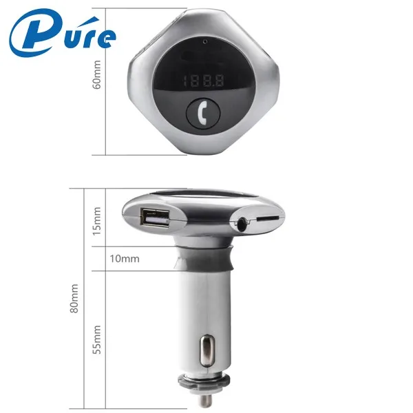 Ce Rohs Fcc V2.1+edr Usb Mp3 Player Car Kit Charger Wireless Bluetooth