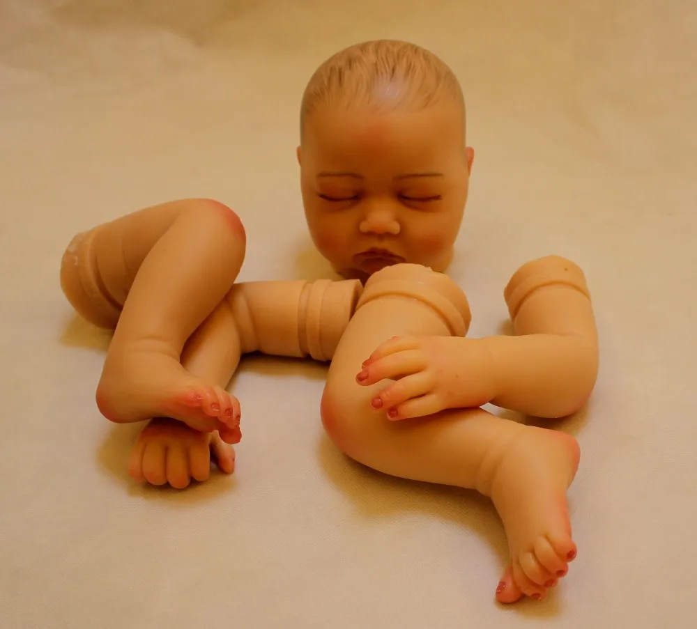 painted silicone doll kits