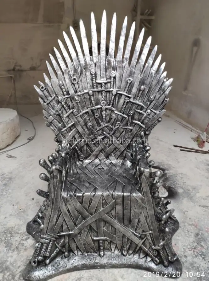 Game Of Thrones Fiberglass Iron Throne For Art Gallery Indoor