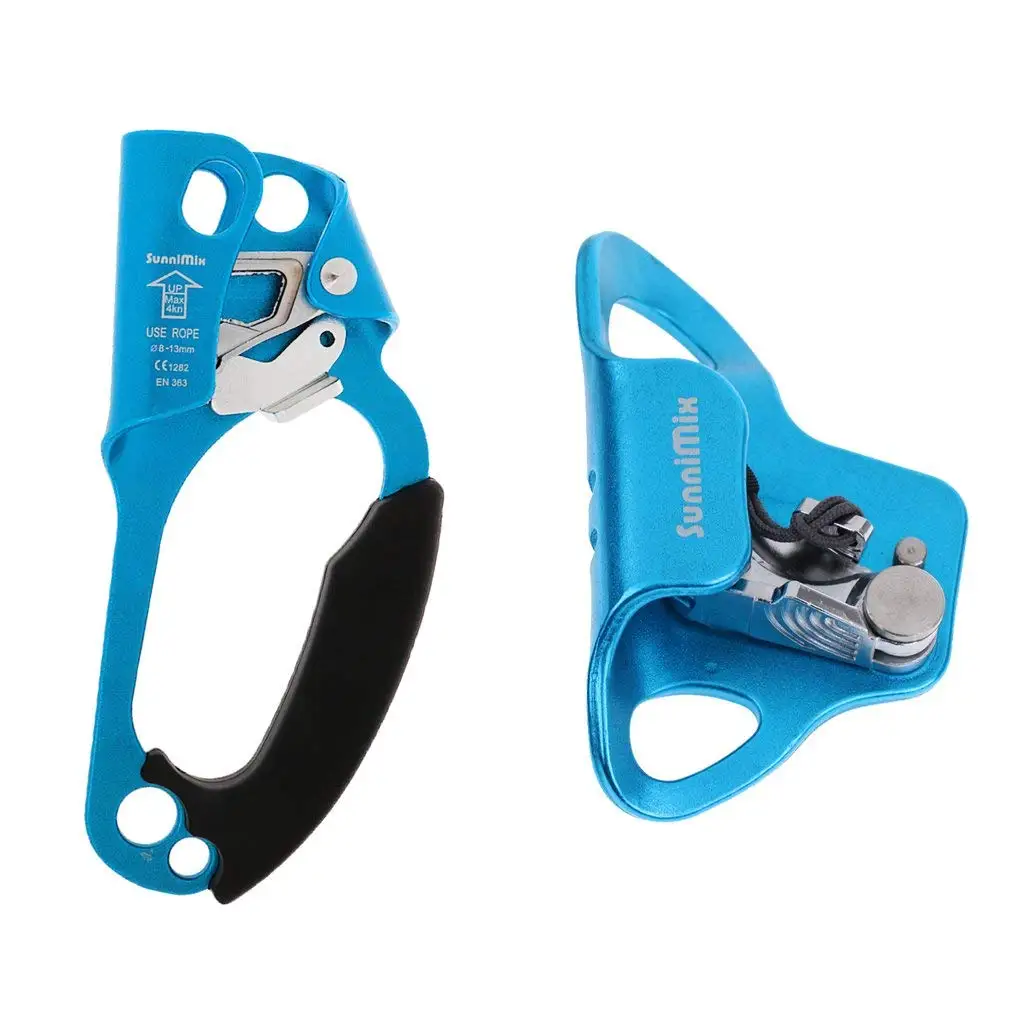 Mountaineering Climbing Chest Descender Ascender Riser Rope Clamp for 8-13mm