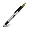 Double Sided Heat Transfer plastic ball pen with Stylus