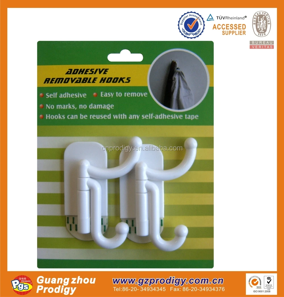 New Strong Adhesive Clothes Hanger,Plastic Self Adhesive Hooks Buy