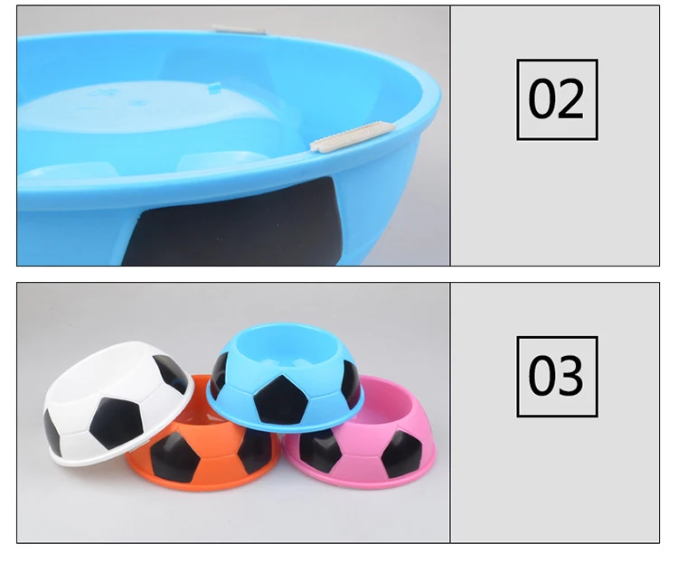 Football Shape Bird Proof Dog Feeder Cat Feeder Bowl Bone Shaped
