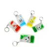 Products resin hourglass keychain Mini Cute Key Hangs Color Plastic Drop Oil Hourglass Keychain