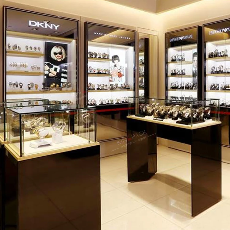 Watch Showcase Of Luxury Boutique Watch Shop Decoration Store Display