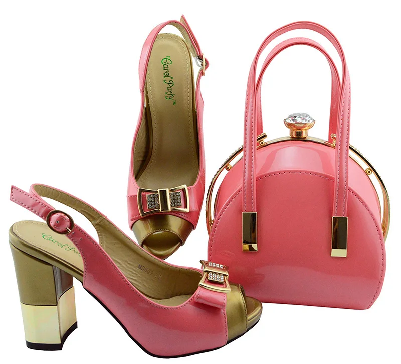 Beautiful Italian Shoe and Bag Set Dusty Pink 1 EUR 39/US 9