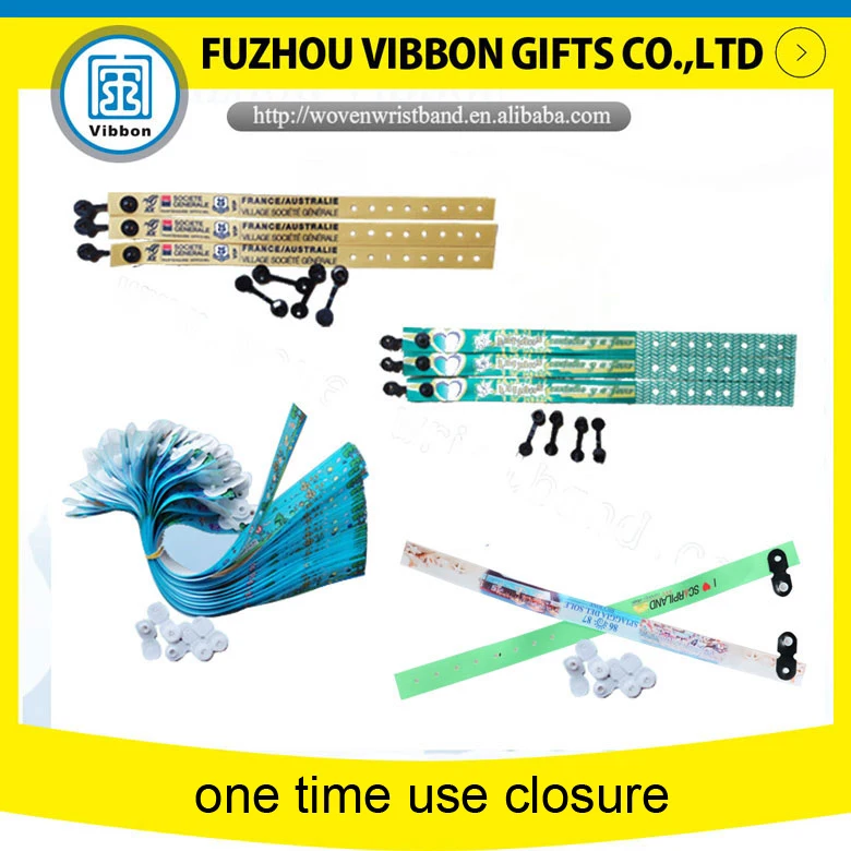2022 Party Custom Barrel Lock Wristbands Plain Fabric Festival Cloth