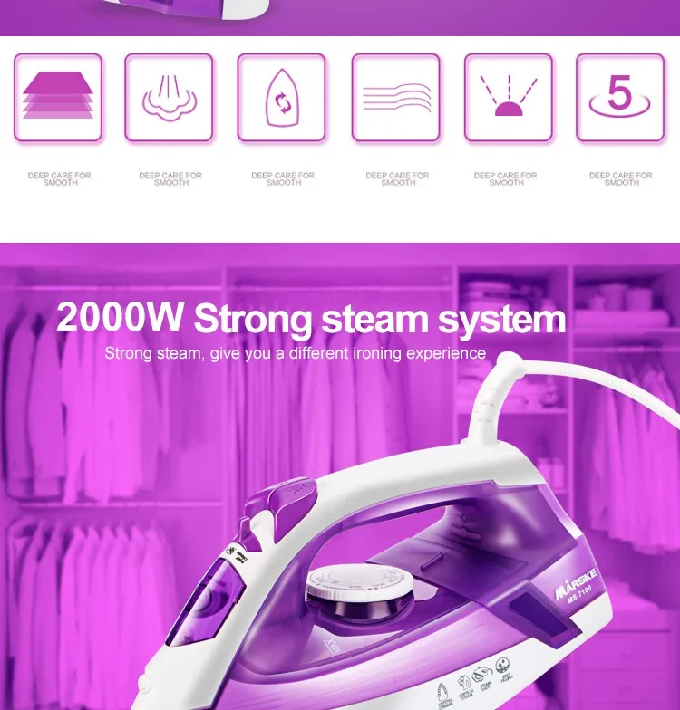 Ms7100 Marske Electric Steam Iron Ceramic Press Iron Buy Hanging
