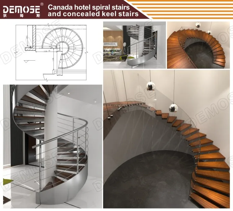 2016.6.25 Canada hotel spiral stairs and concealed keel stairs.jpg