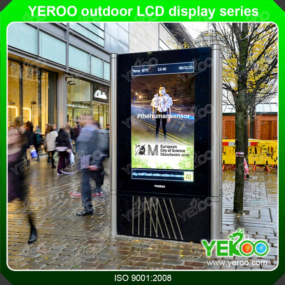 product-55 Waterproof Ip65 Android Outdoor Digital Signage Advertising Totem Information Kiosk-YEROO-1