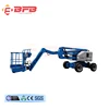 electric telescopic lift with three man stand on platform