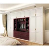 HS-W069 modern bedroom wardrobe/cabinet/closet flower print insert guangzhou designs wardrobe with room tv