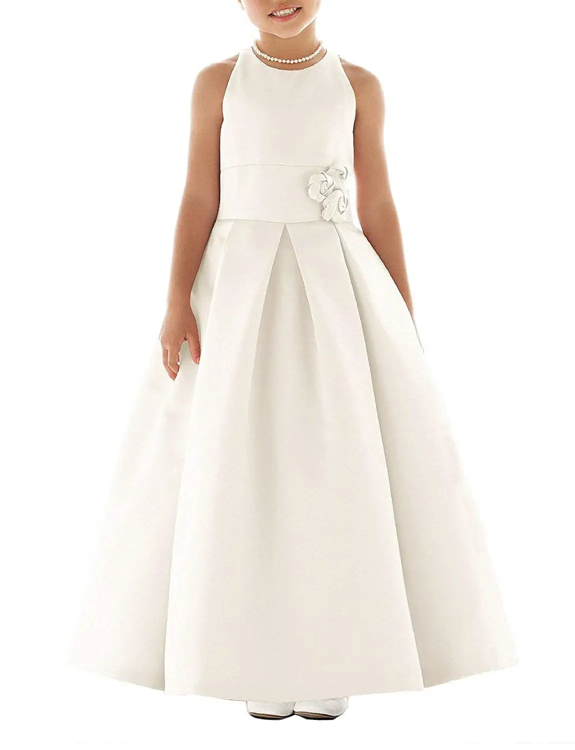 SlenyuBridal Girl's 2018 New Junior Bridesmaid Dress First Communion Wedding Flower Girl Dresses