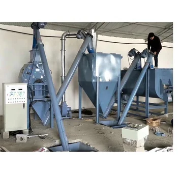 Horizontal Mini Animal Feed Mill Mixer Plant With Hammer Mill Crusher ...