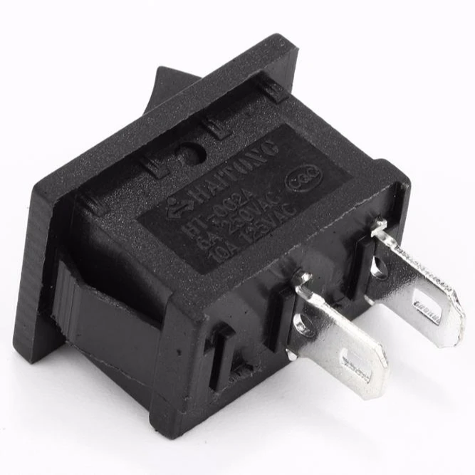 
New Product! KCD1-101 2pin ON-OFF 500A Rocker Switch with Black Cover factory direct supply MOQ1000pcs 