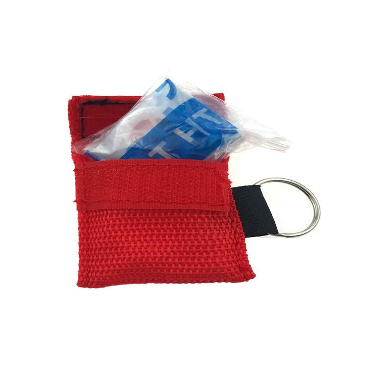 Medical Science Disposable Rescue Cpr Mask Keychain With Oneway Valve