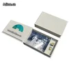 5x7 cloth linen CD DVD sleeve and photo packaging gift box with USB flash drive compartment