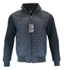 men clothes custom high neck zip bomber jacket coat wholesale mens plain logo embroidered outdoor sports cotton jacket for men