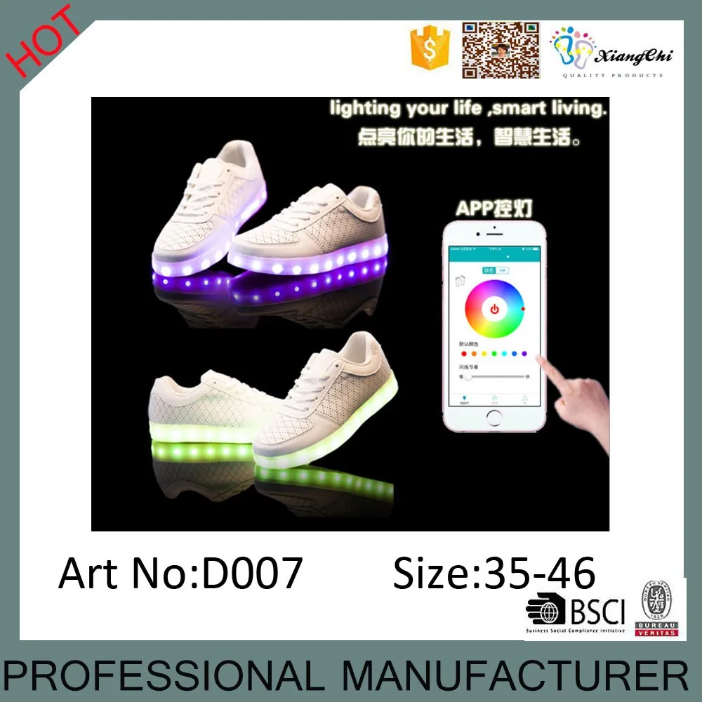 App Intelligente Commercio All'ingrosso Della Cina Di Simulazione 7 Colori Della Luce Bianca Led Scarpe Per Adulti Buy Light Up Scarpe Per App Intelligente Commercio All'ingrosso Della Cina Di Simulazione 7 Colori Della Luce Bianca Led Scarpe Per Adulti Buy Light Up Scarpe Per