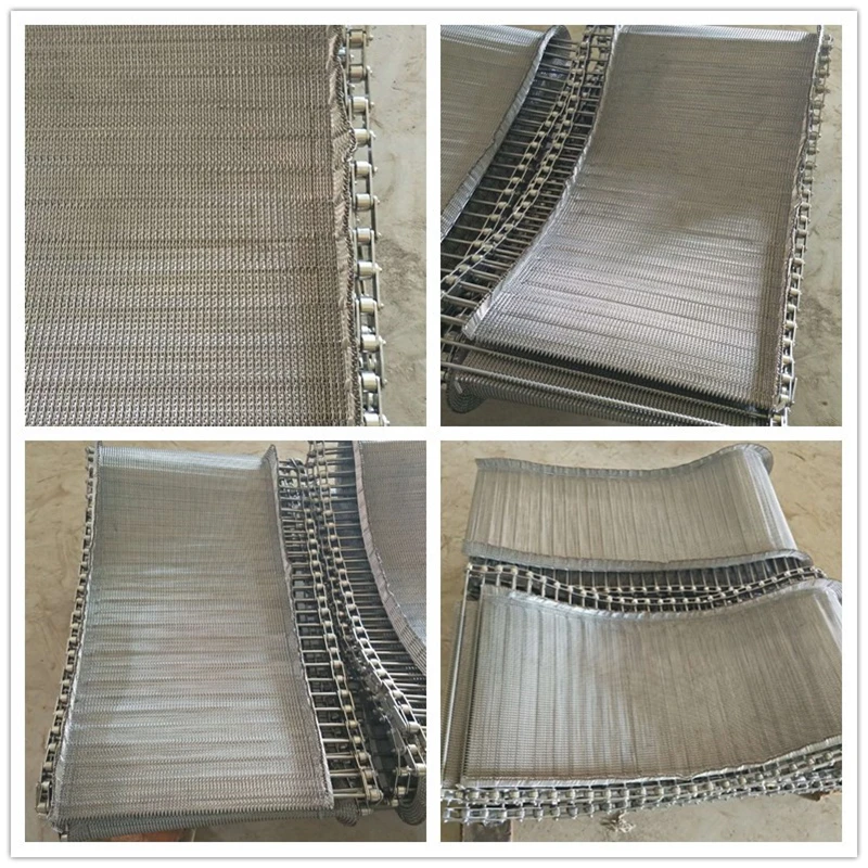 304 stainless steel chain wire mesh metal conveyor belt for for furnace