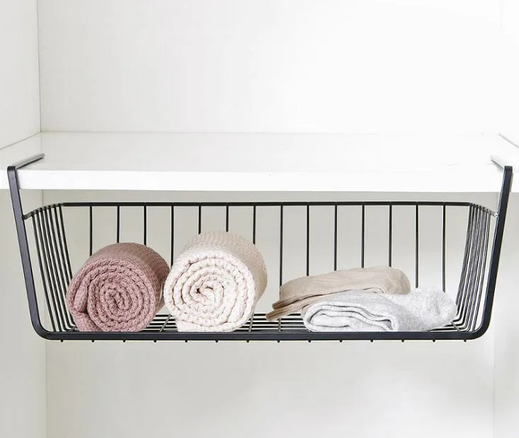 Cesta De Alambre Organizadora Deslizante Para Armarios De Cocina