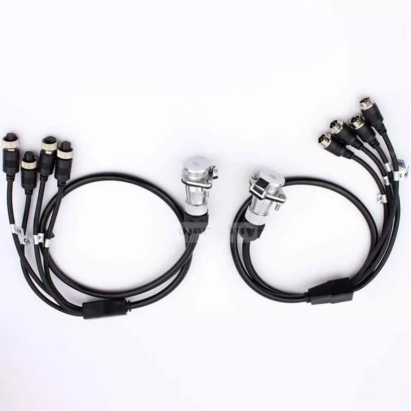 Backup Camera Trailer Cable Connector Receptacle Kit 4av Input For