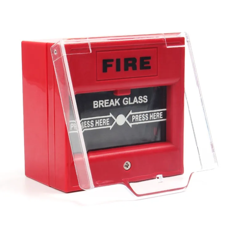 Yixin Fire Alarm Break Glass Manual Call Point With Transparent Cover
