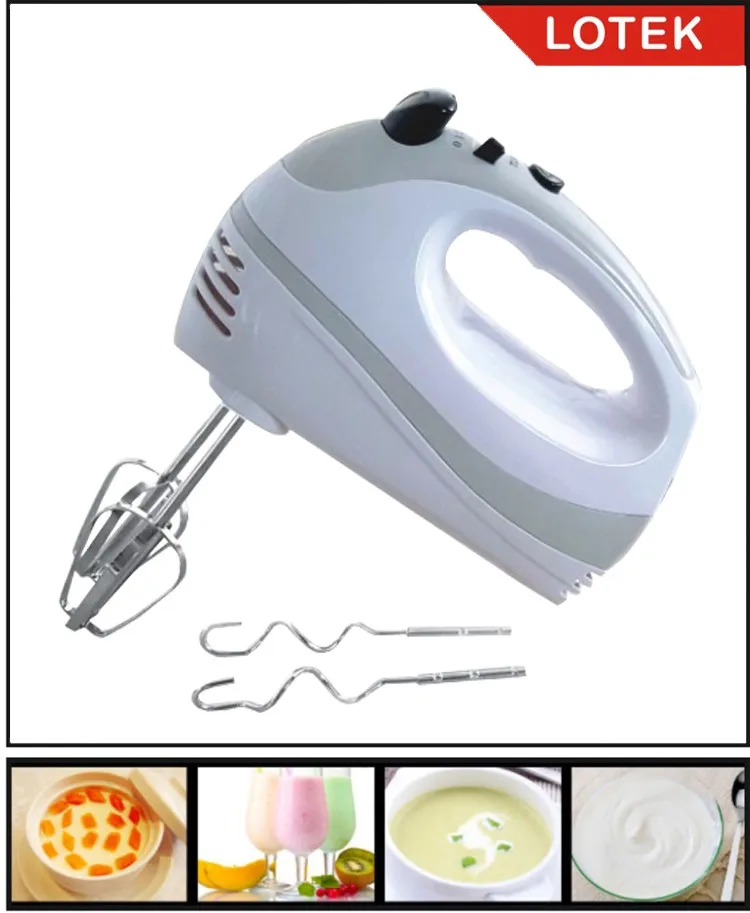 Hotsale New Design 300w Plastic Hand Held Dough Hooks Electric Food