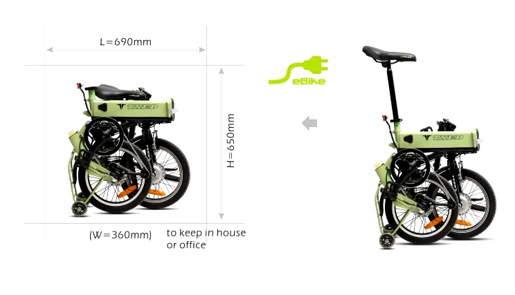 Portable folding electric bike 16