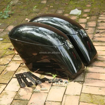 New Hard Saddle Bags W Mounting Kit For Kawasaki Vulcan 800 900