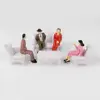 1:25 Plastic Architectural Scale Model Sitting Human Figures G Scale Painted Model Human Figures