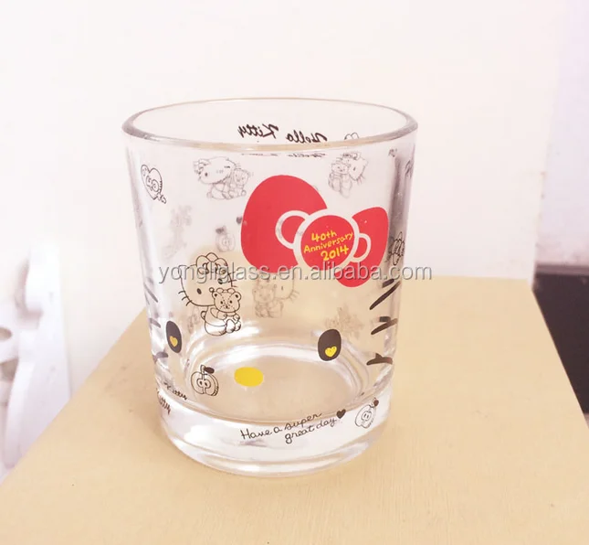 New products hello kitty shot glass , cheap tourist souvenir shot glass,custom vodka shot glass
