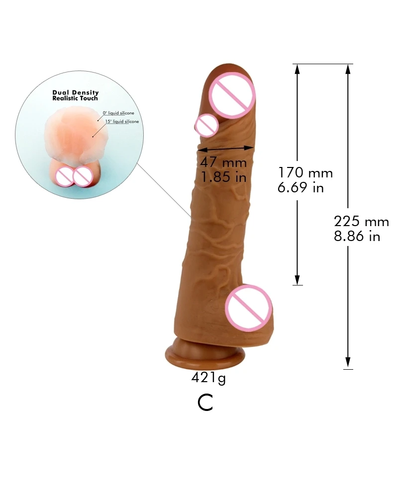 Body Safe Real Penis Vibrating Sex Toys Electric Dildo for Women