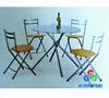 Restaurant round kitchen folding table set