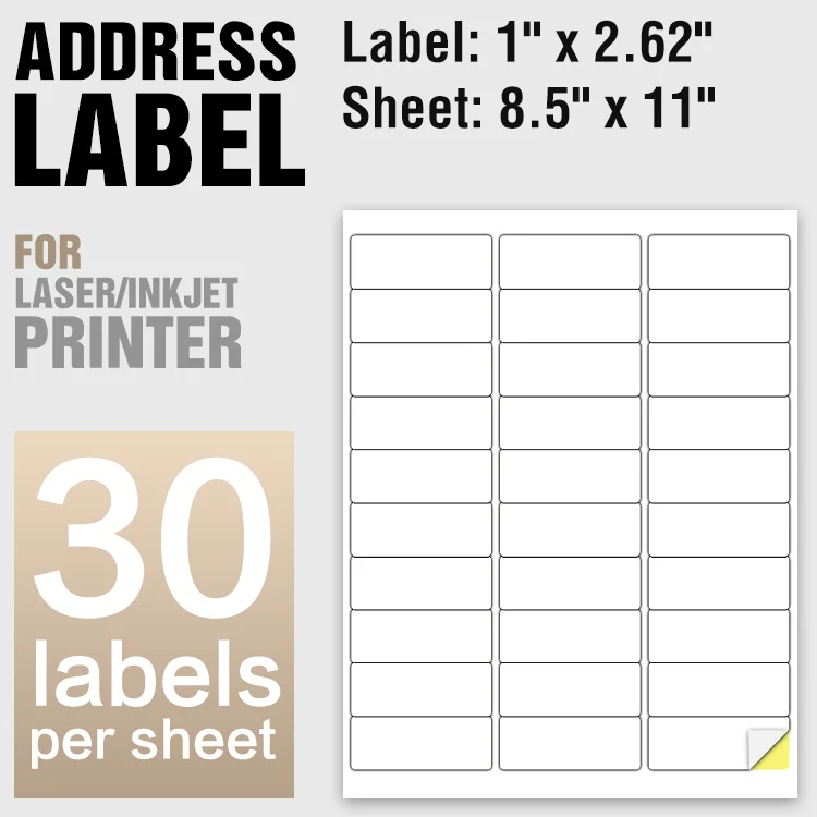 sticky back printer paper