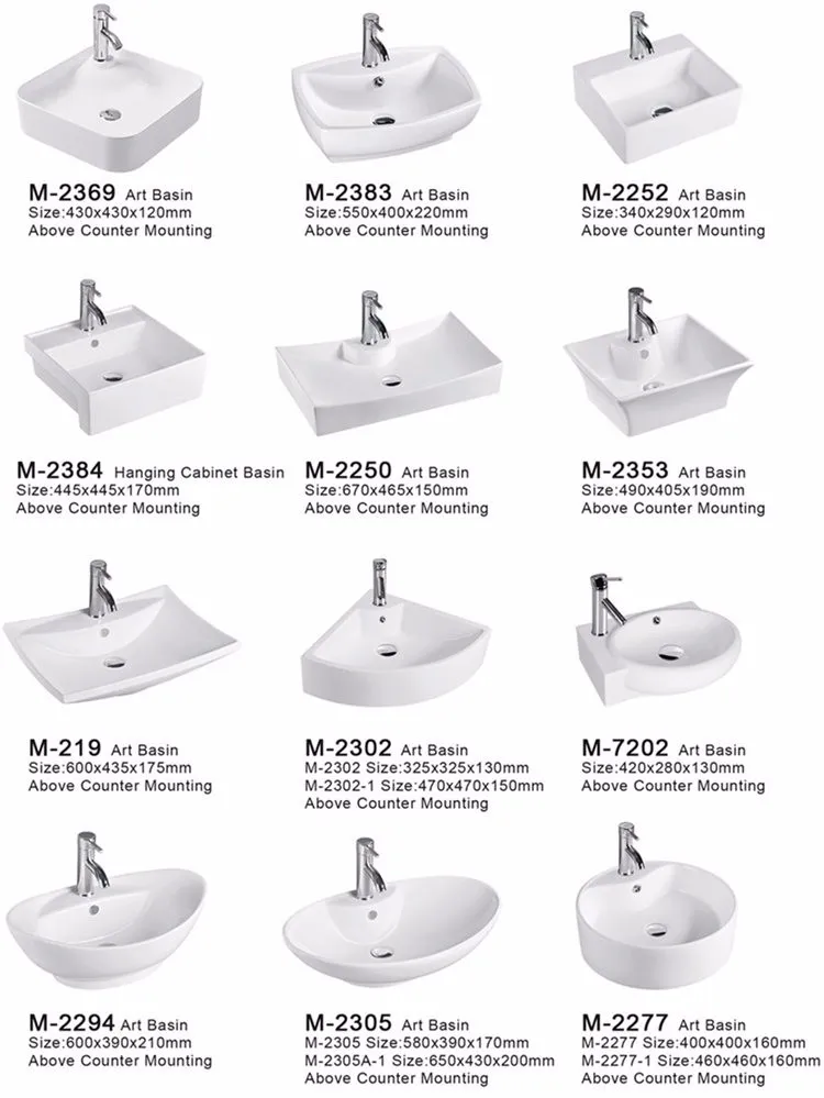Bathroom white color art ceramic pedicure basin