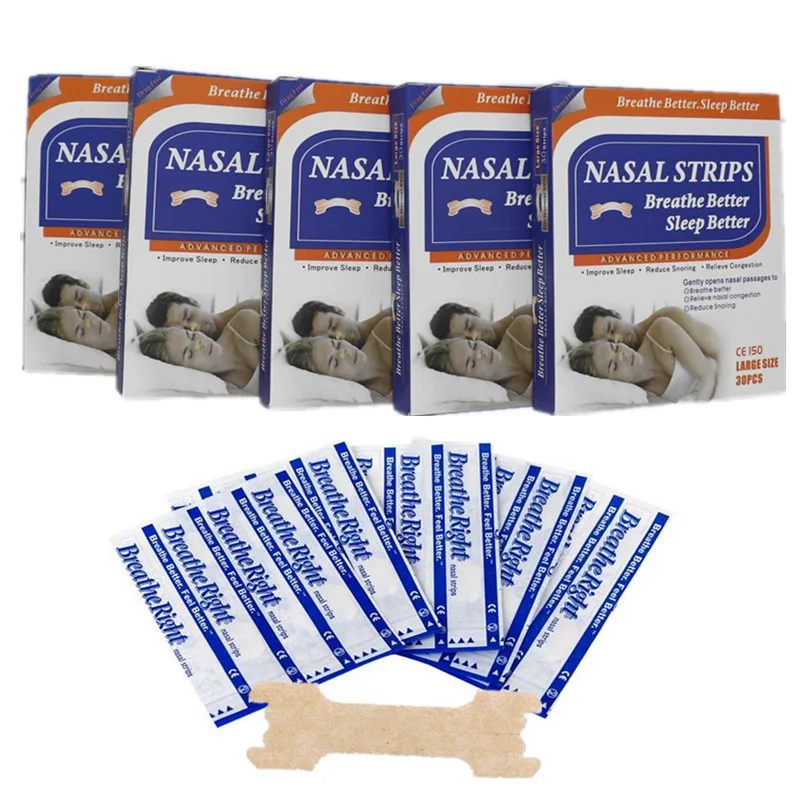 30 Pieces 66x19mm Antisnoring Nasal Strips Nasal Strips To Stop