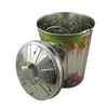 manufacturer new wholesale round tin trash can waste bin
