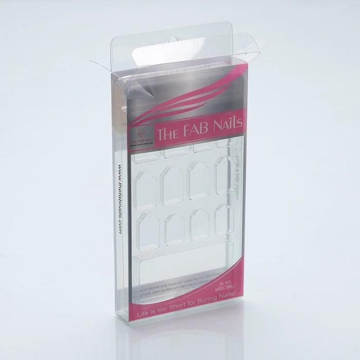 Die Cut Soft Fold Interlocking Tabs Crystal Clear Pet Pvc Box With Blister Insert For Packaging