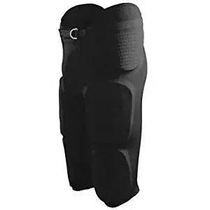 Augusta Adult L Black Football Gridiron Integrated Pads Pants