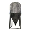 SUS 2000 litre conical fermenter with cooling jacket for sale