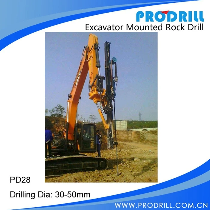 Excavator Mounted Hydraulic Drill Attachment For Stone Quarry Buy