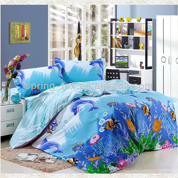 100 Cotton Ocean Bedding Set Buy Kids Cartoon Bedding Set 3d