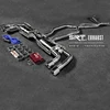 super racing tailpipe 304 steel exhaust for porsche cayenne 3.0T exhaust mufflers cat back with quad double tip